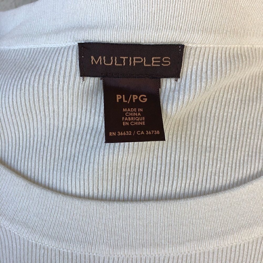 NWT Multiples 3/4 Sleeve Top Size P/L - Picture 6 of 7